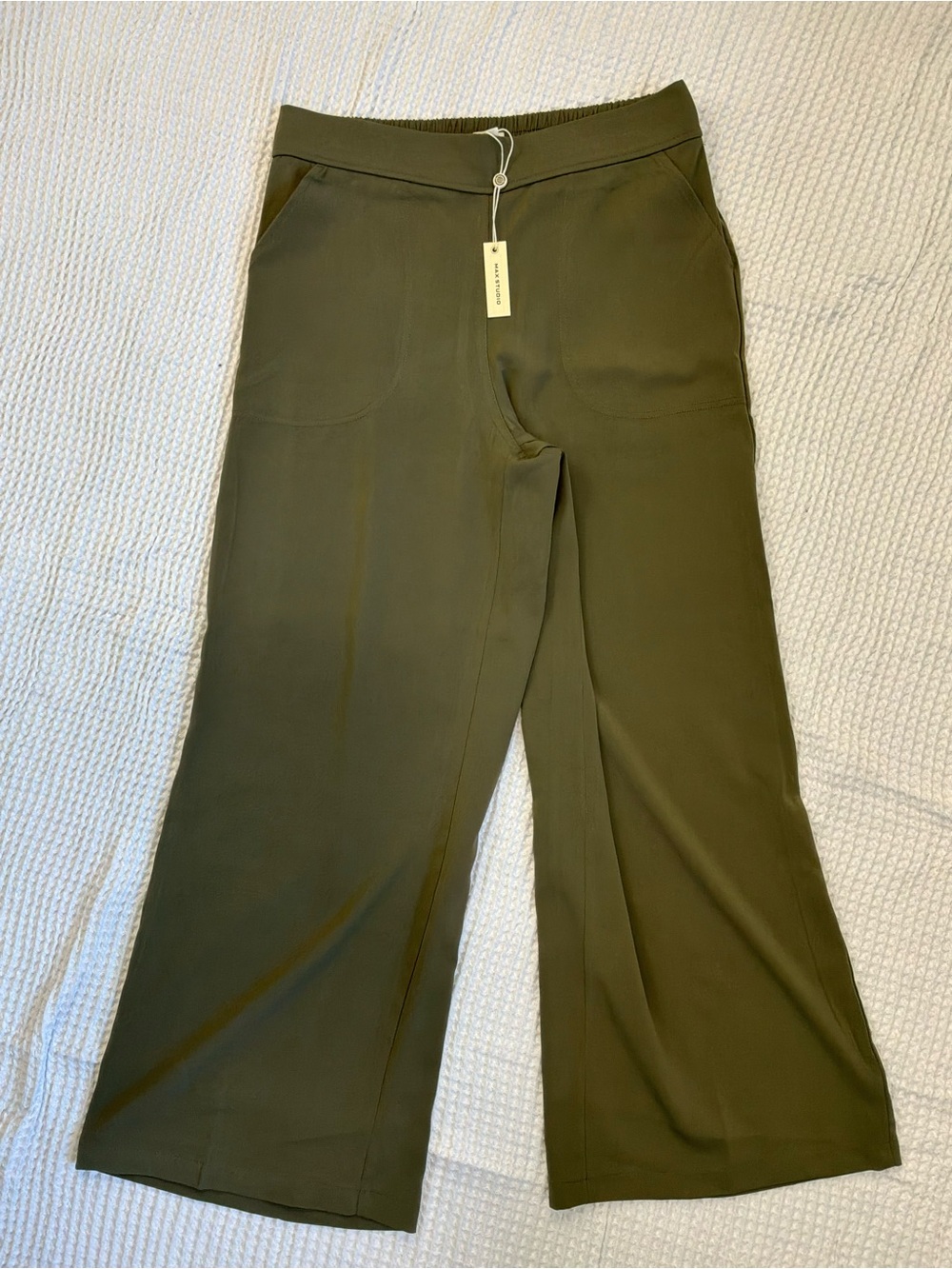 Max Studio Olive Wide Leg Pants